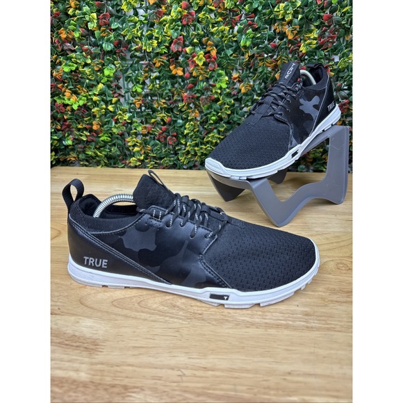 TRUE Linkswear Golf OG Feel Course Spikeless Shoes Sneakers Black Mens 9.5 GUC - Picture 1 of 10